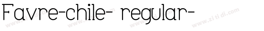 Favre-chile- regular字体转换